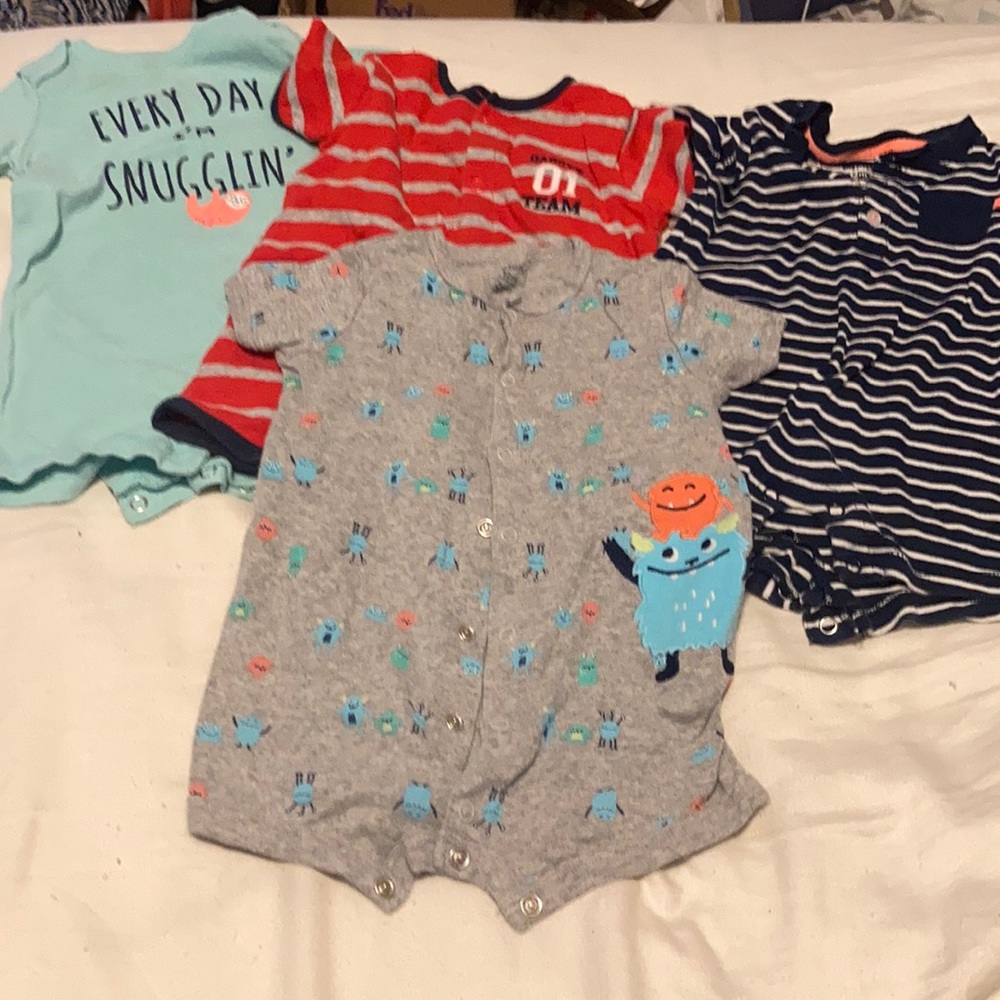 Carter’s boys 12 month one piece short rompers